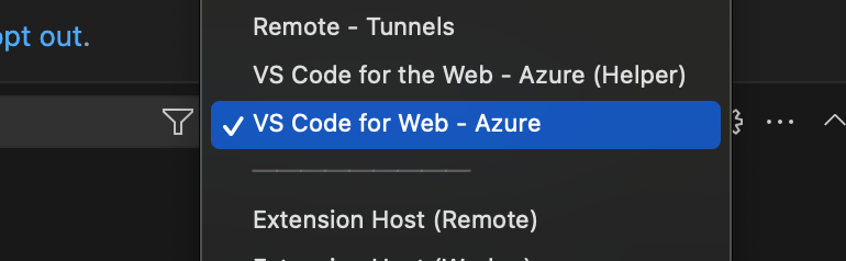 Screenshot that shows Logs