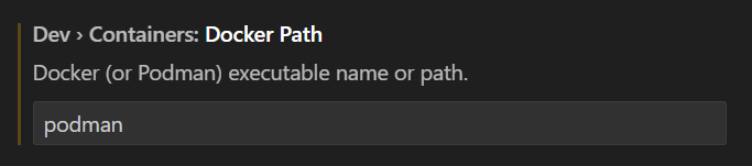 Docker Path setting